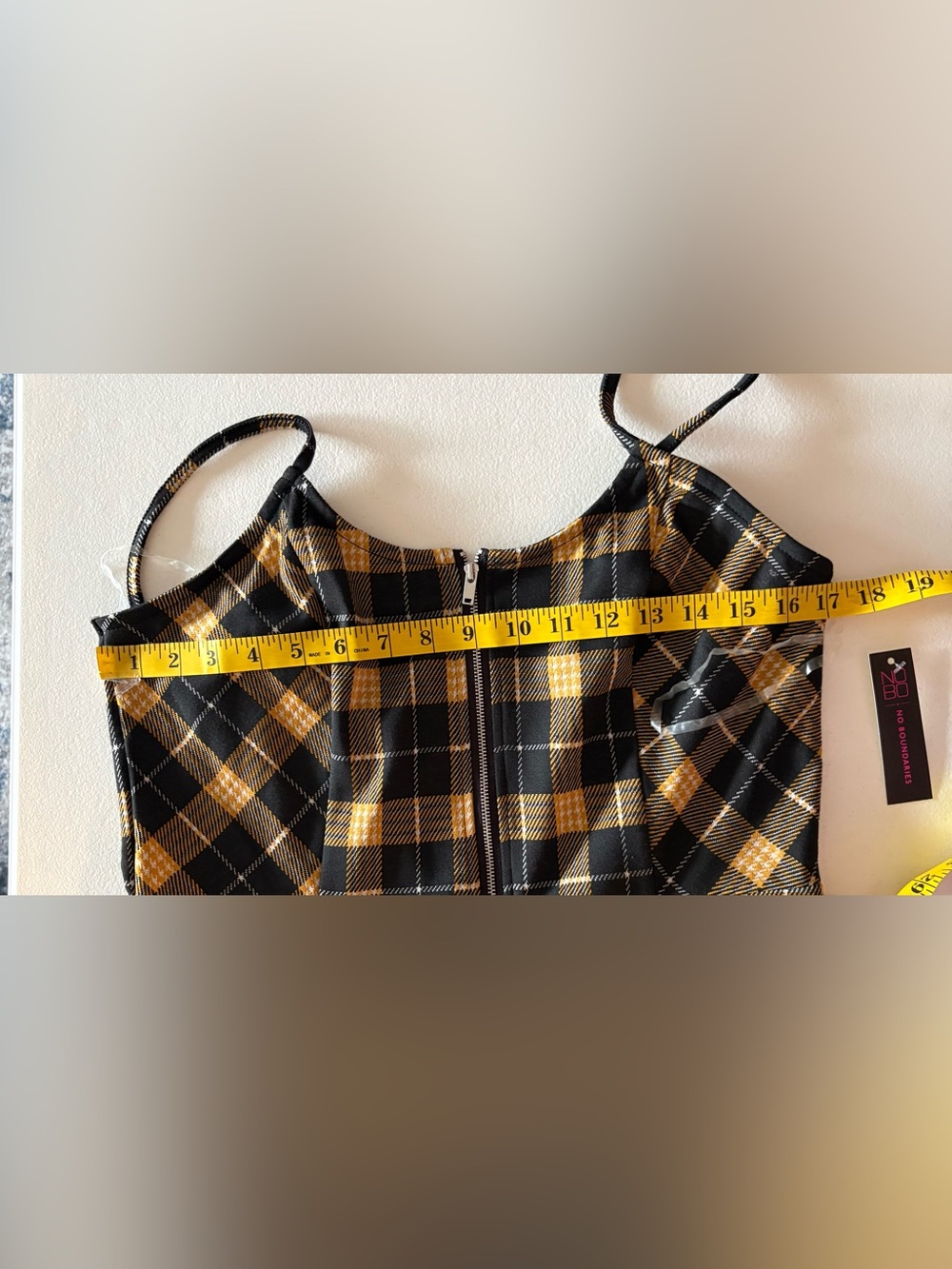 NWT NOBO plaid mini dress academia 90s y2k grunge clueless - Picture 6 of 7